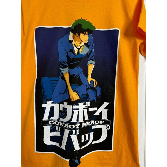 Cowboy Bebop Men's Shirt Sunrise funimation Size Small Yellow NWOT - Picture 5 of 6